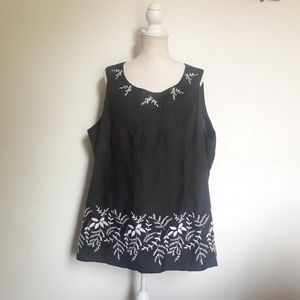 Jennifer Women Black Tank Top